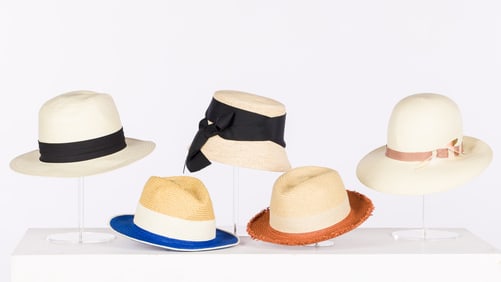 Group of 5 Woven Hats