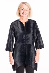 Hilton Hollis Faux Fur Coat, Size 4