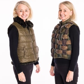 Two Winter Vests, Including Linda Richards