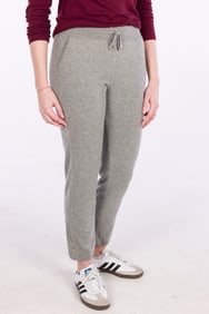 Loro Piana Gray Baby Cashmere Sweatpants, Sz 40