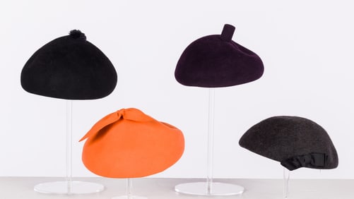 3 Lola Felt Hats and James Coviello, Sz Small