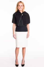 Narciso Rodriguez Skirt and Unlabeled Black Shrug