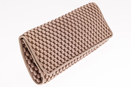 Tissa Fontaneda Leather Clutch, c. 1990's