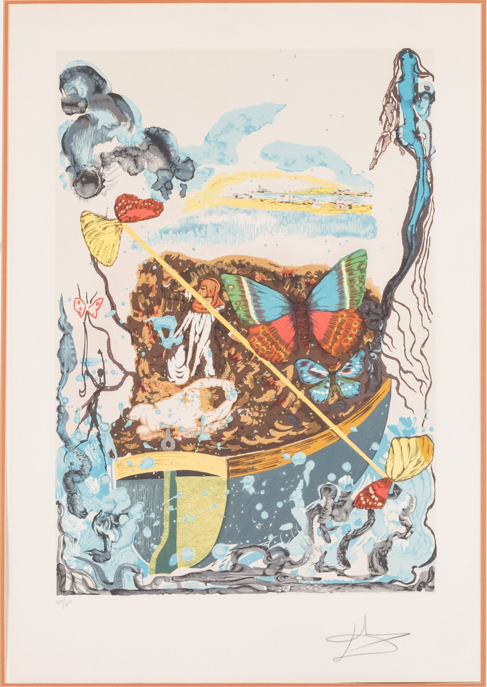 After Salvador Dali, Six of Swords, Lithograph (1 of 14)