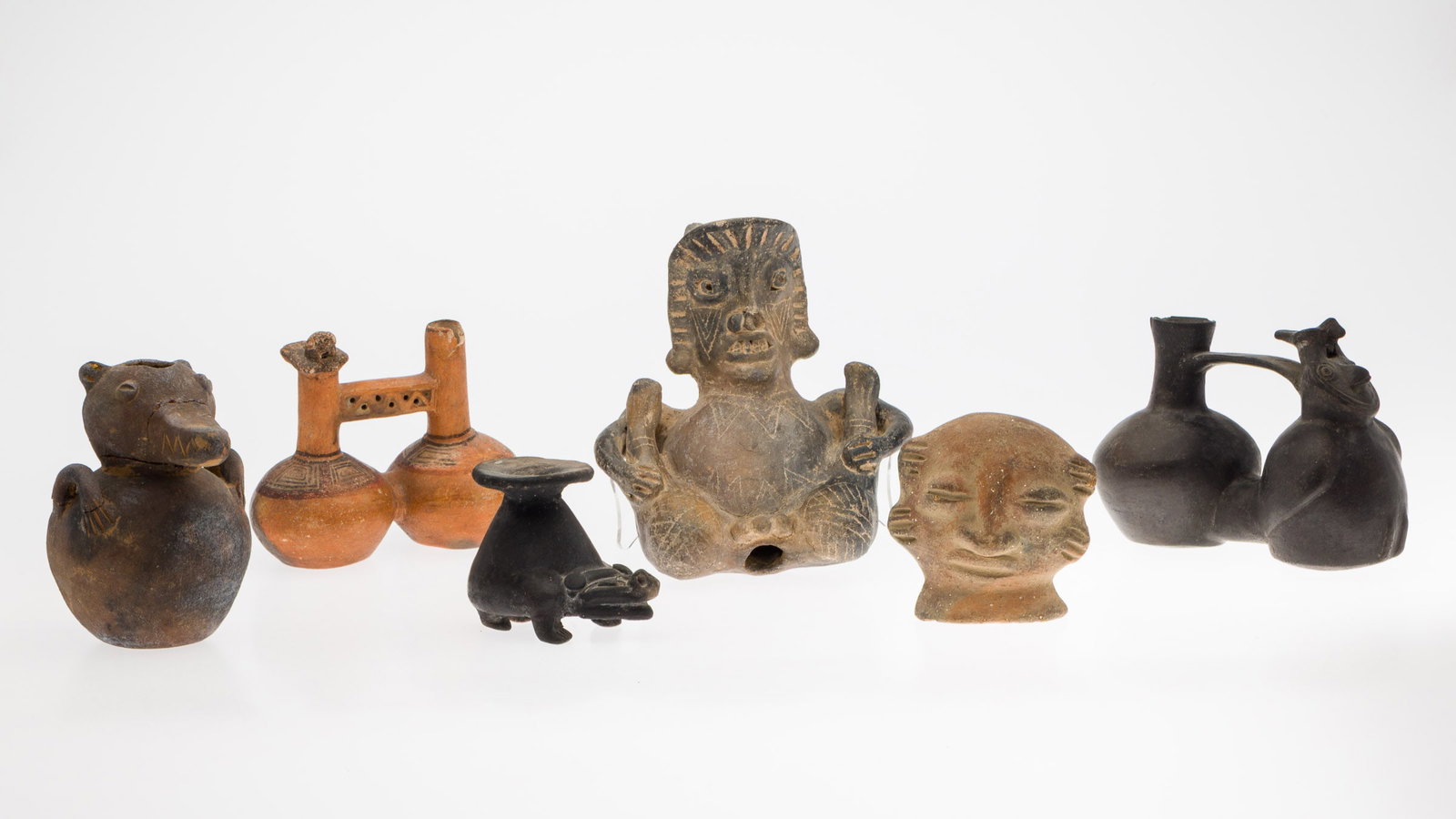 Group of Pre-Columbian Style Pottery, 6 pcs. (1 of 14)
