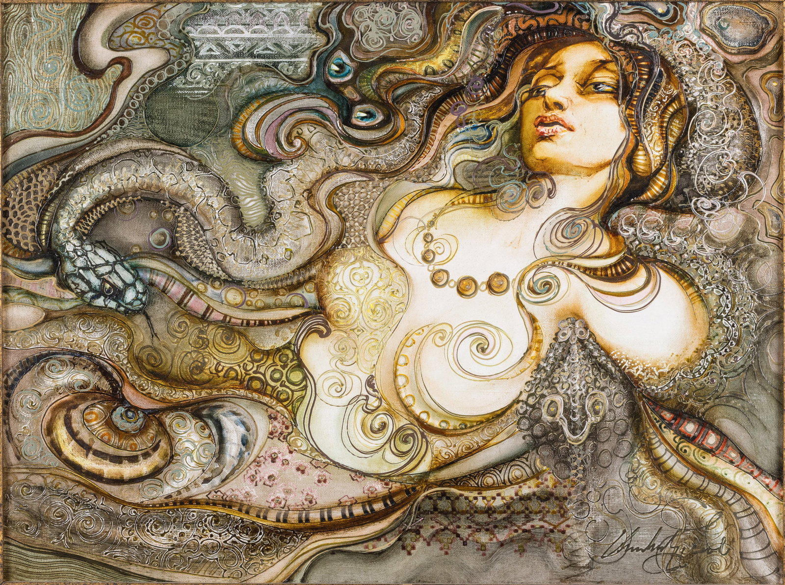 Abraham Saakian (Armenian, b. 1964), Medusa, O/C (1 of 13)