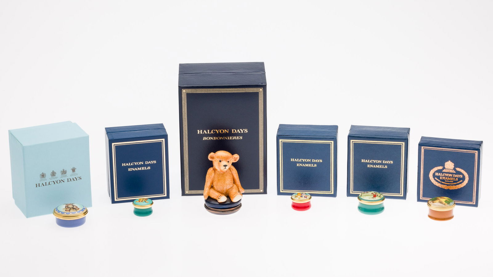 6 Teddy Bear Halcyon Days Boxes (1 of 12)