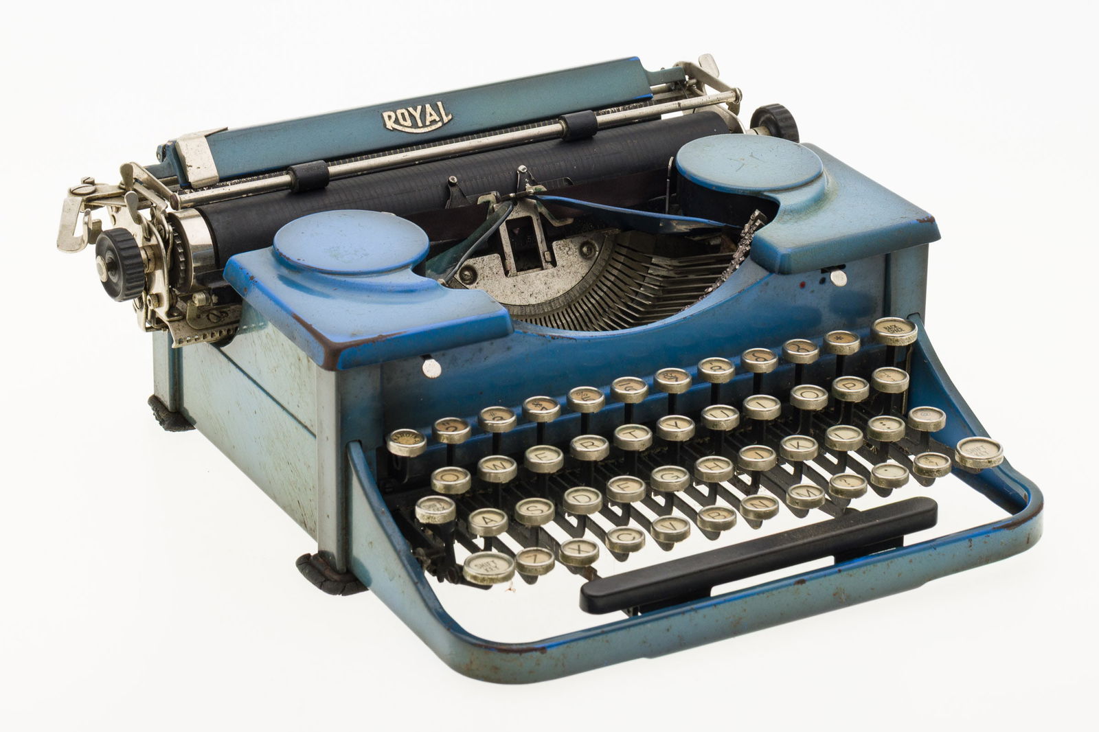 Royal Art Deco Blue Typewriter (1 of 16)