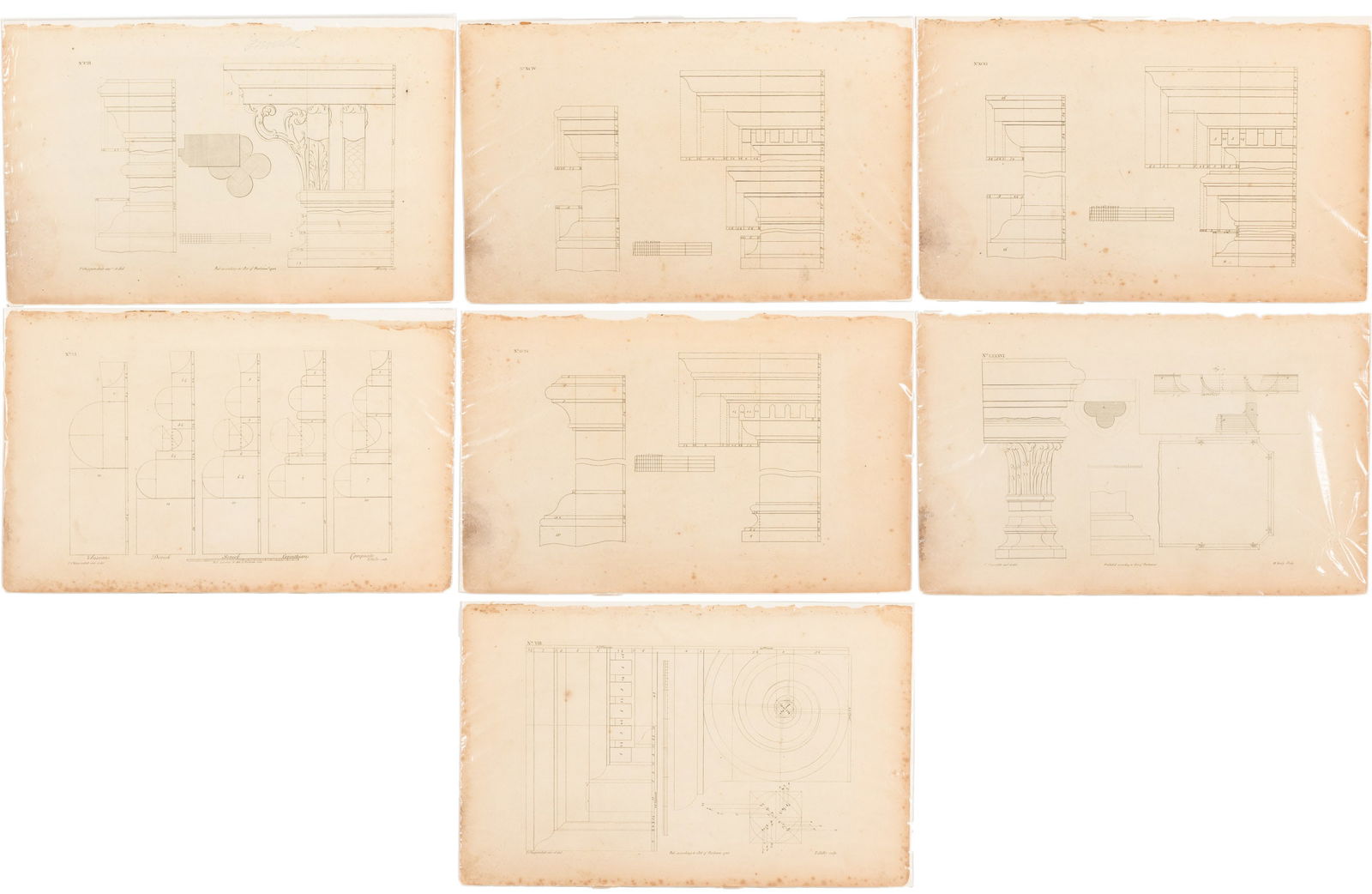 6 Original 1762 Plates Thomas Chippendale Director: Property of a Private Collector, Savannah, GA Description: 6 Original 1762 Plates Thomas Chippendale Director, six prints from 'The Gentleman and Cabinet-Maker's Director', Third Edition, by Thoma
