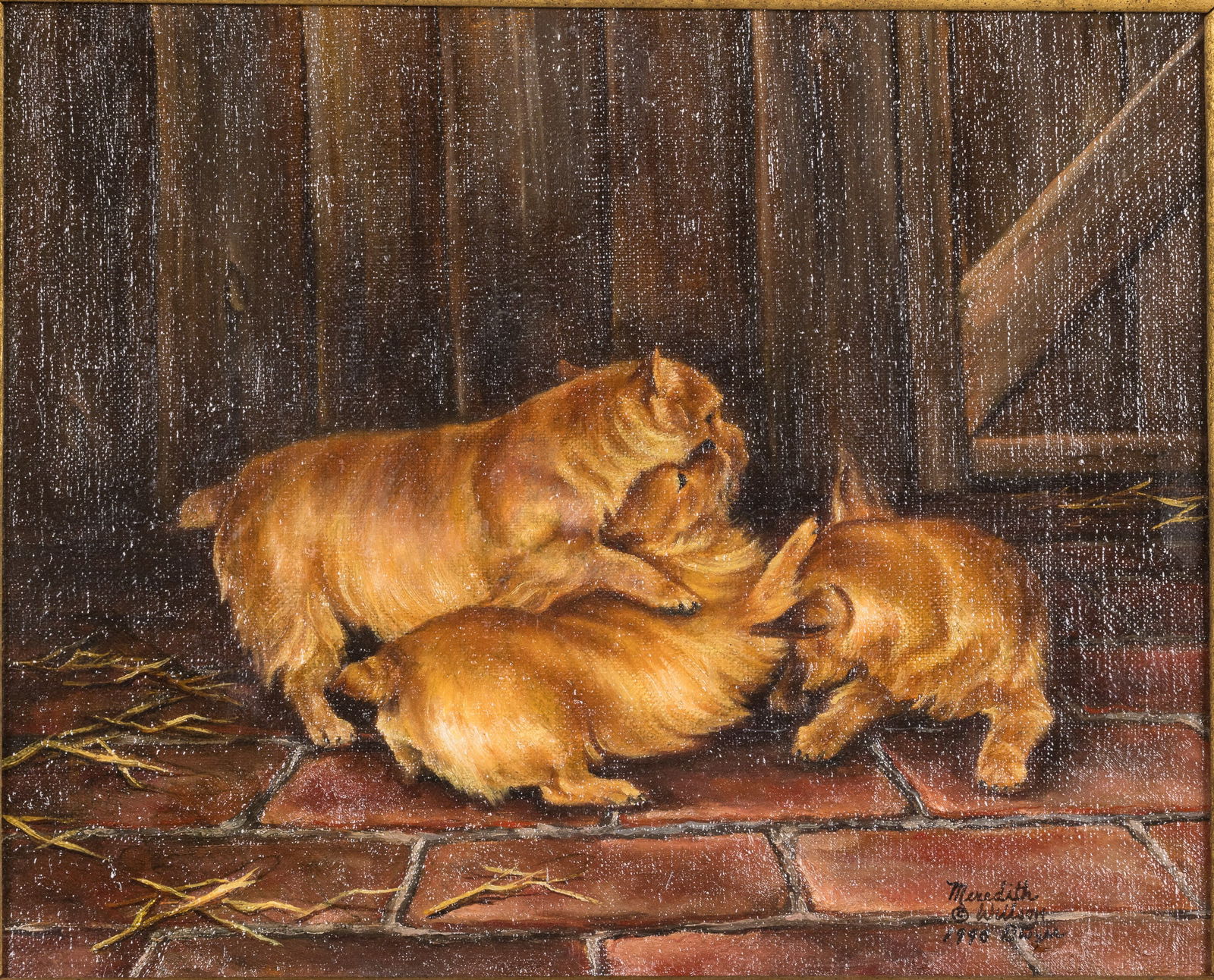 Meredith Willson Dwyer (MD, 20/21st C), 3 Puppies (1 of 11)