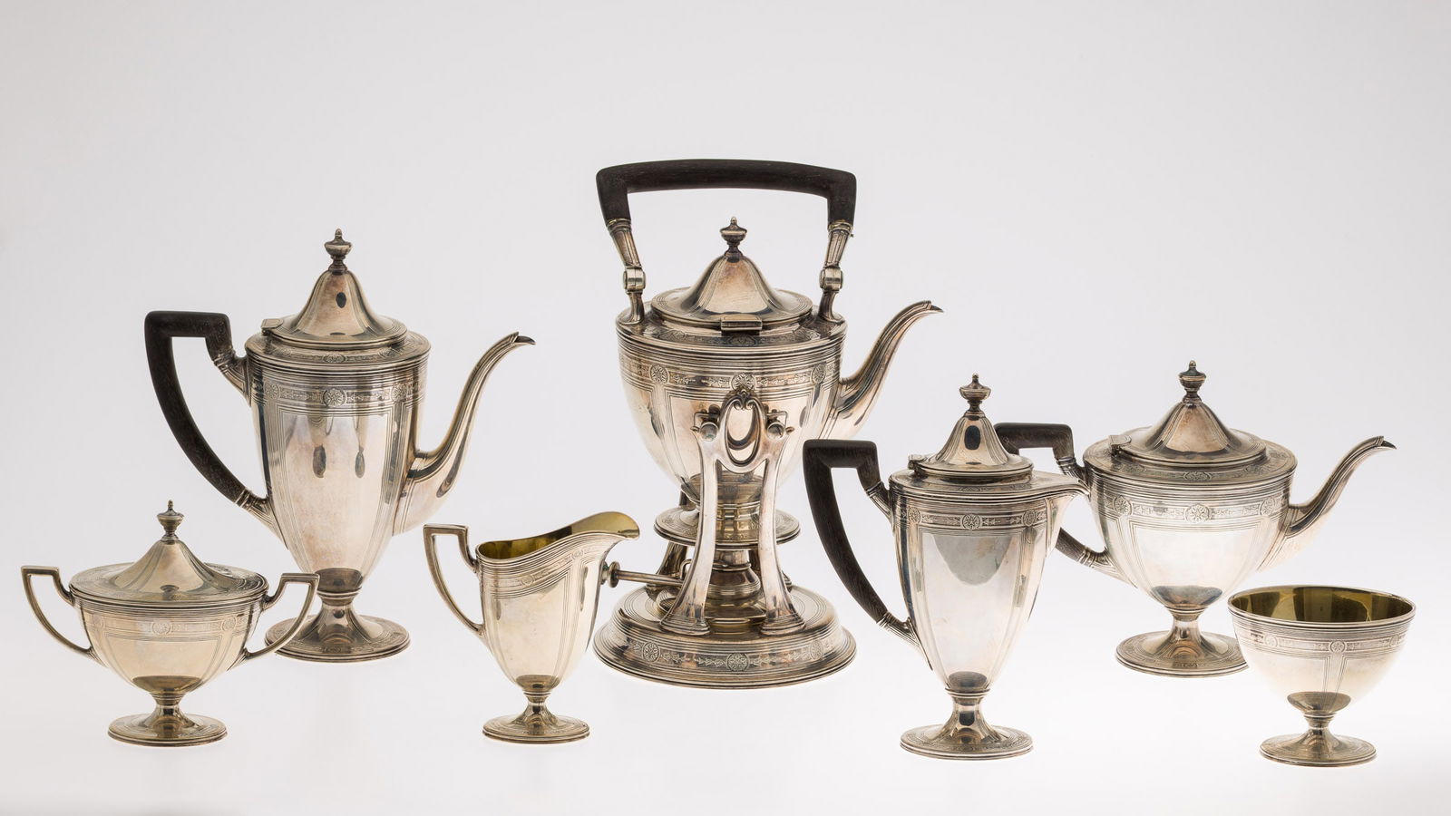 Tiffany 7 Piece Sterling Silver Tea & Coffee Service (1 of 18)