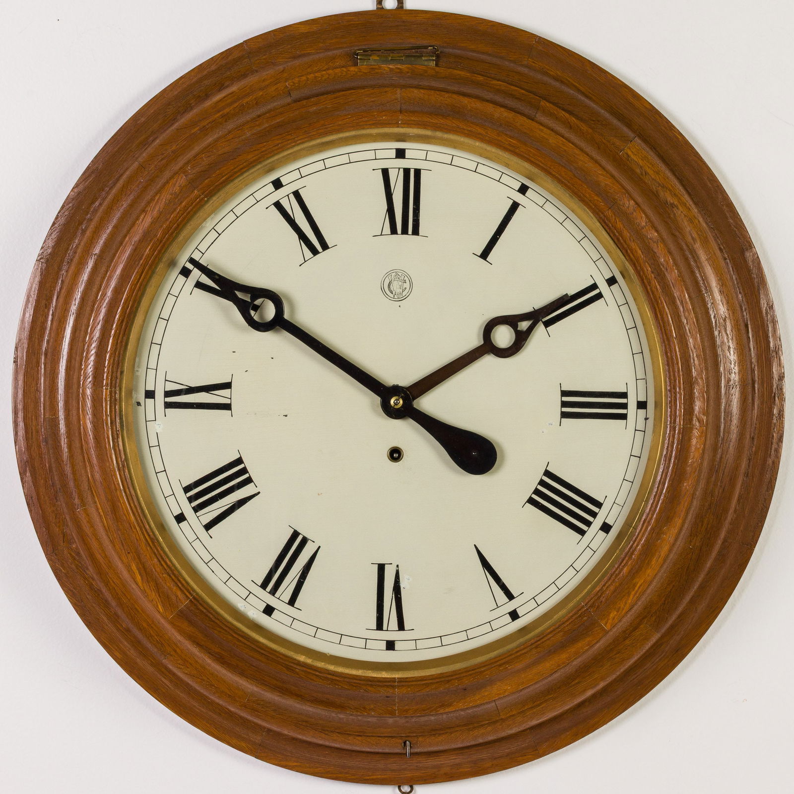 Waterbury Large Oak Gallery Clock (1 of 9)