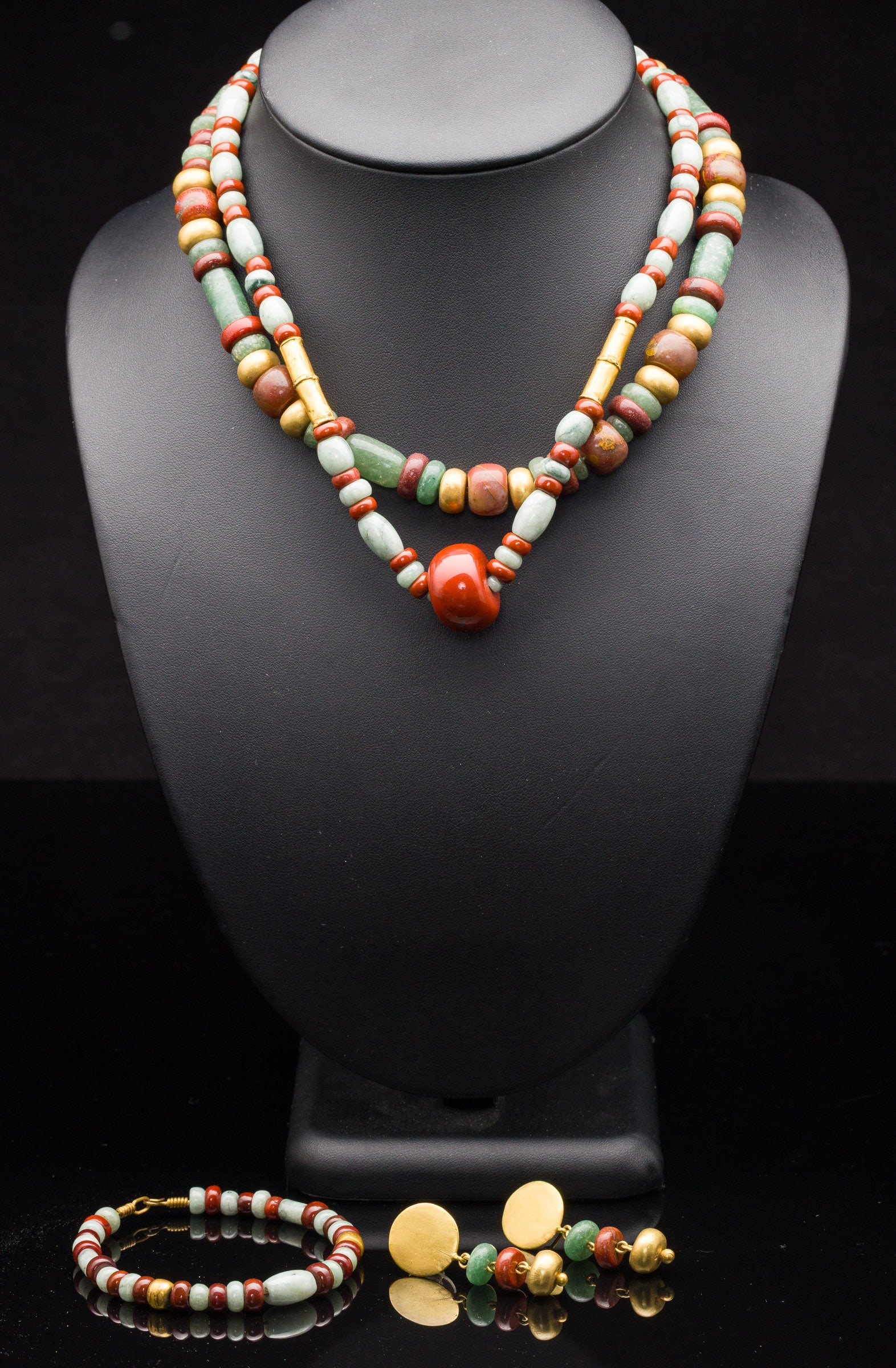 Galeria Cano Replica Pre-Columb Gemstone Jewelry Set (1 of 13)