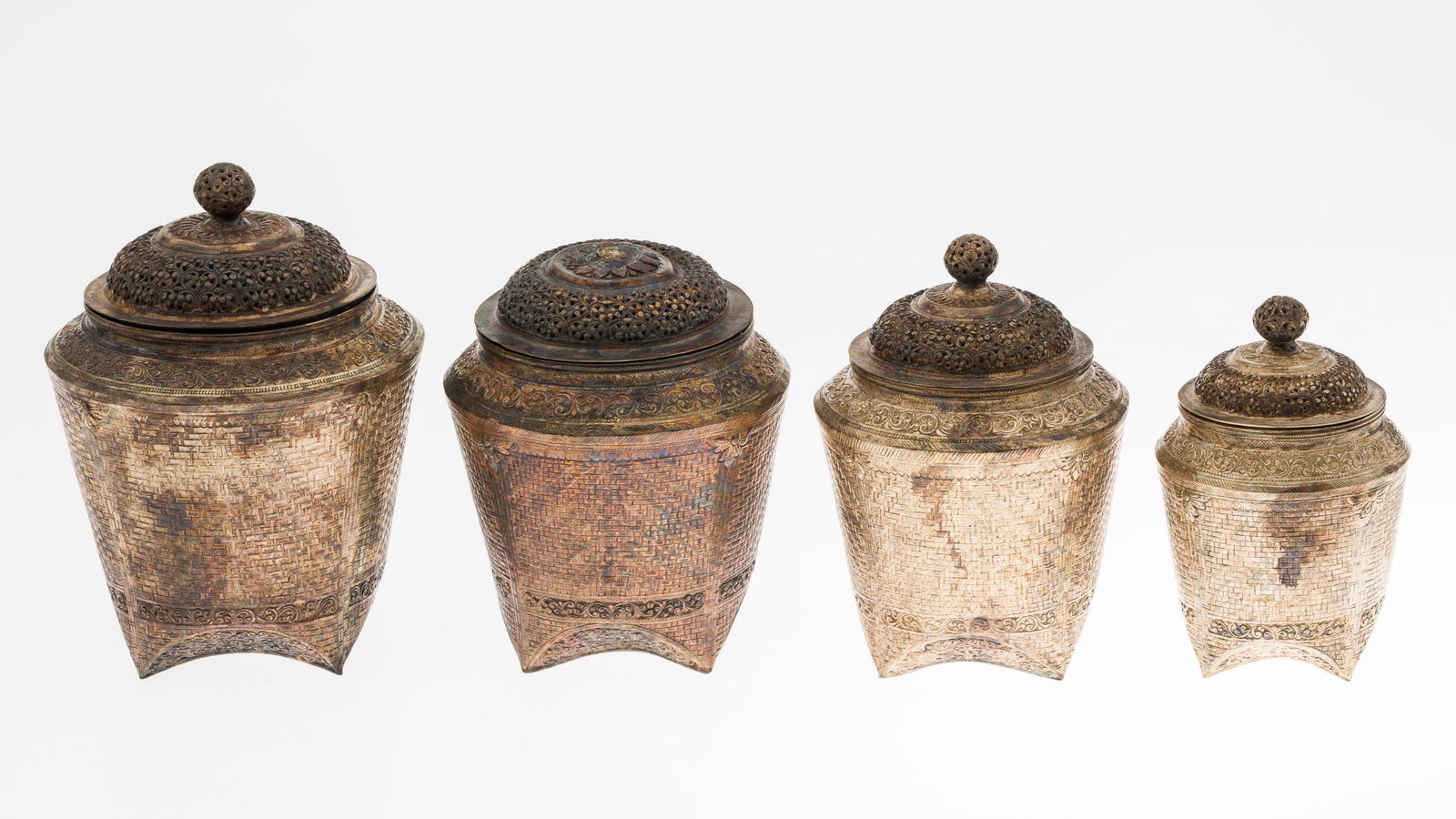 4 Southeast Asian Silver Jars (1 of 10)