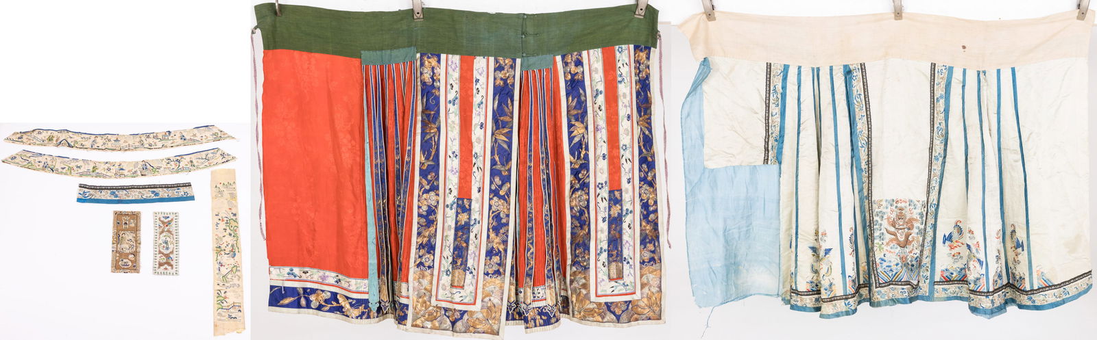 Chinese Wedding Skirt and 8 Embroidery Fragments (1 of 20)