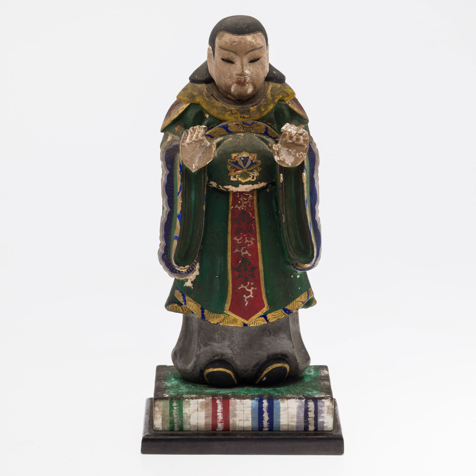 Japanese Carved and Painted Wood Figure (1 of 9)