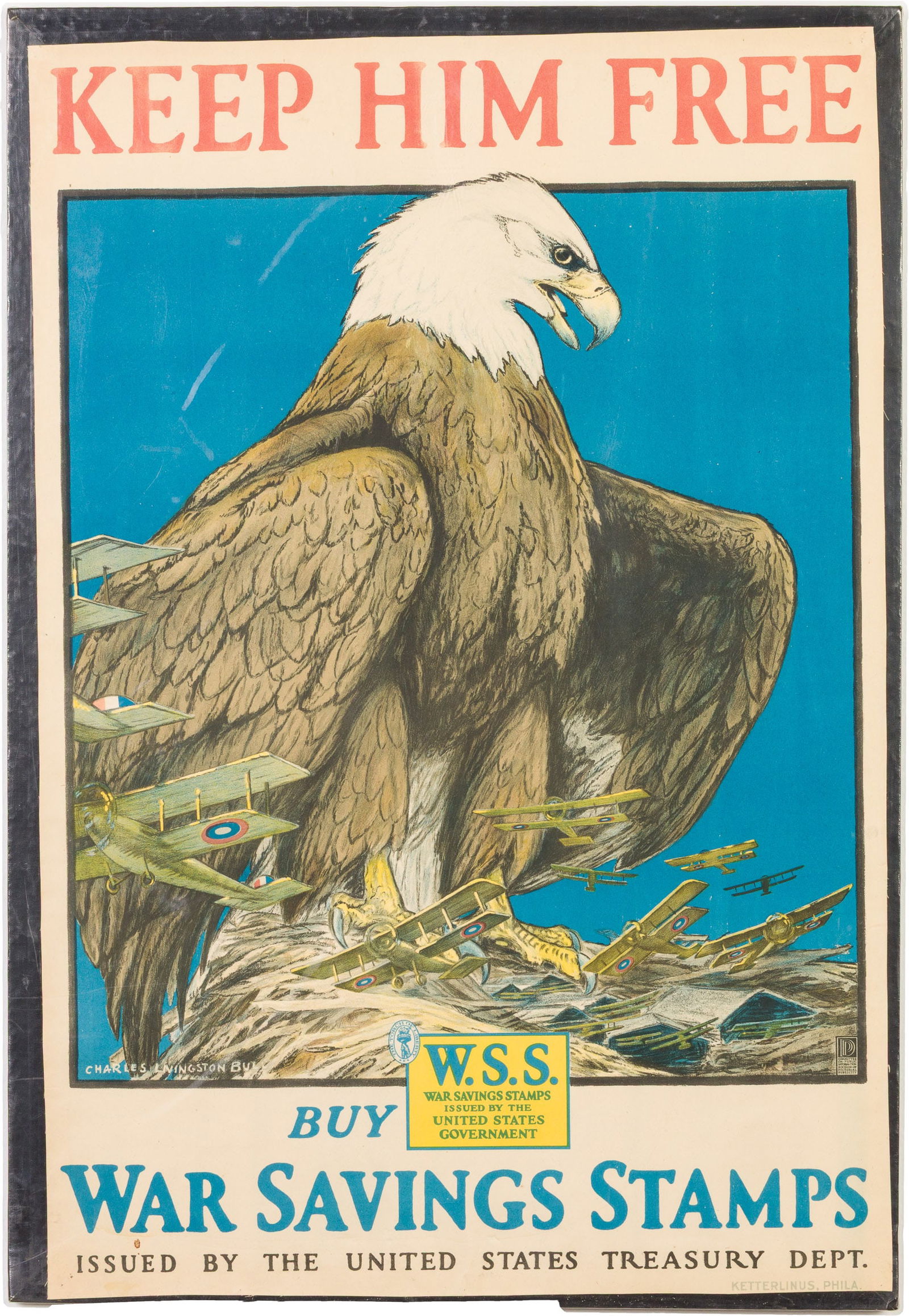 Charles Livingston Bull, Keep Him Free, WWI Poster (1 of 10)