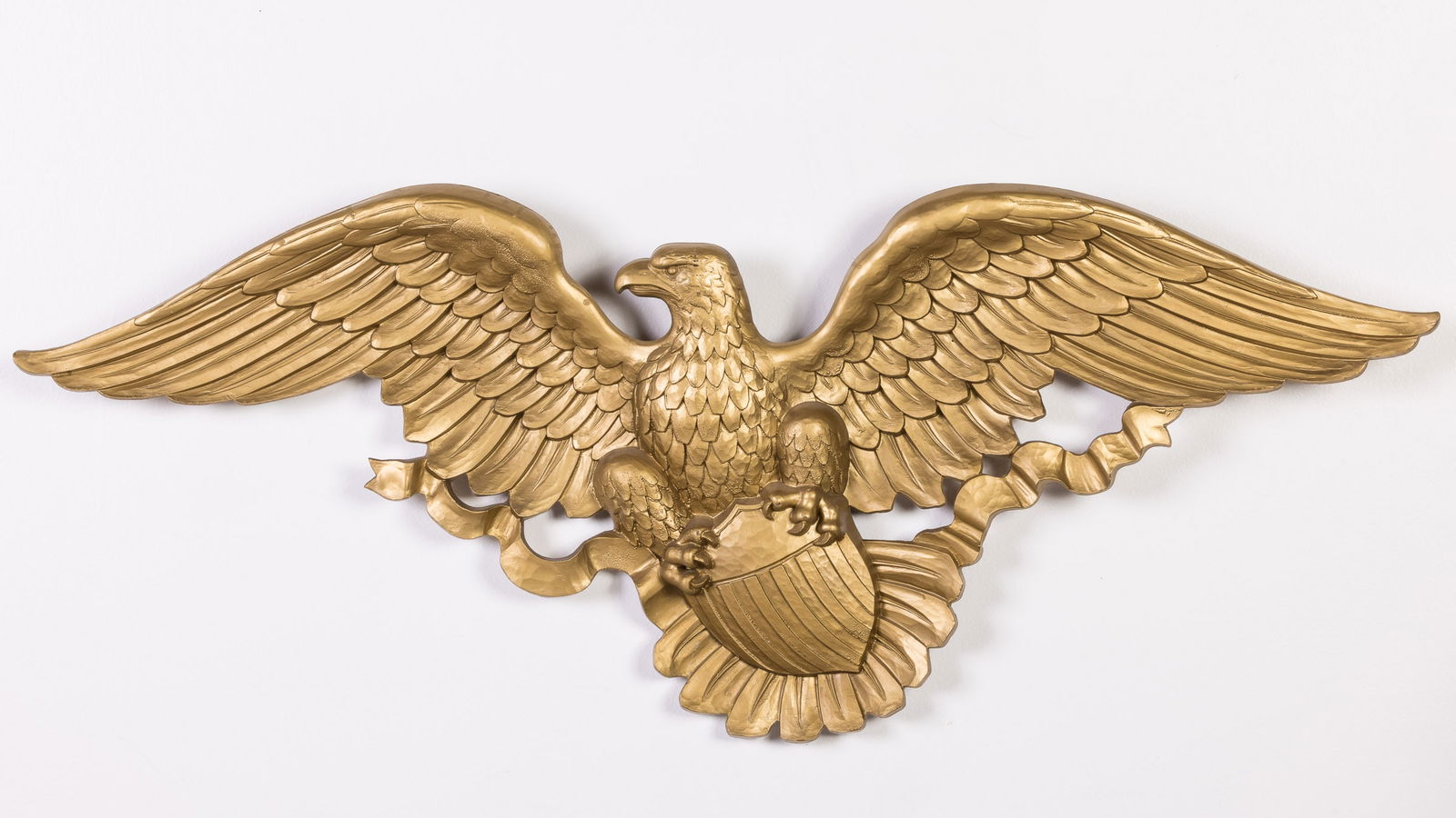 Large Gold-Composite Eagle Wall Hanging, c. 1950's (1 of 5)