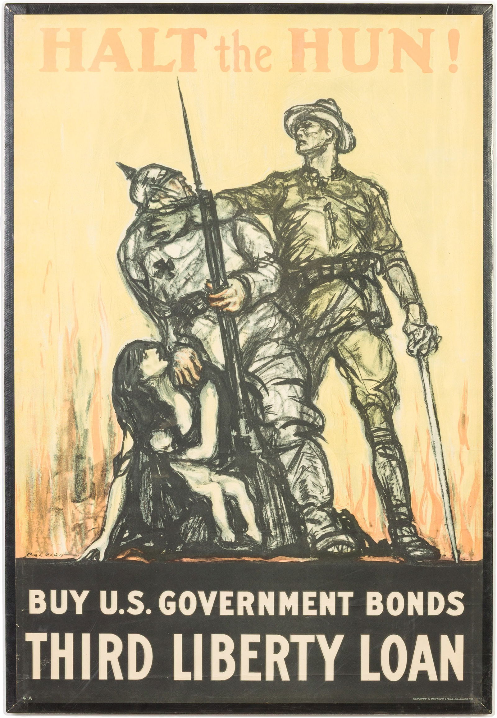 Halt the Hun! Liberty Loan WWI Poster (1 of 7)