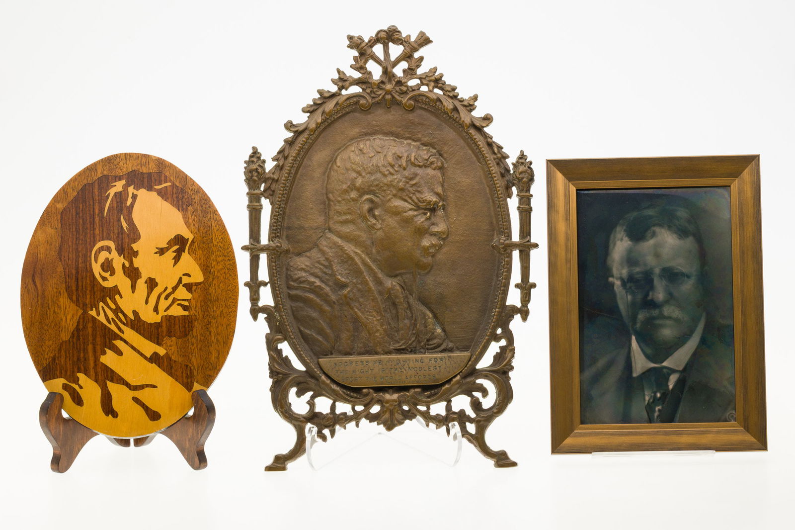 Three Presidential Portrait Plaques (1 of 6)