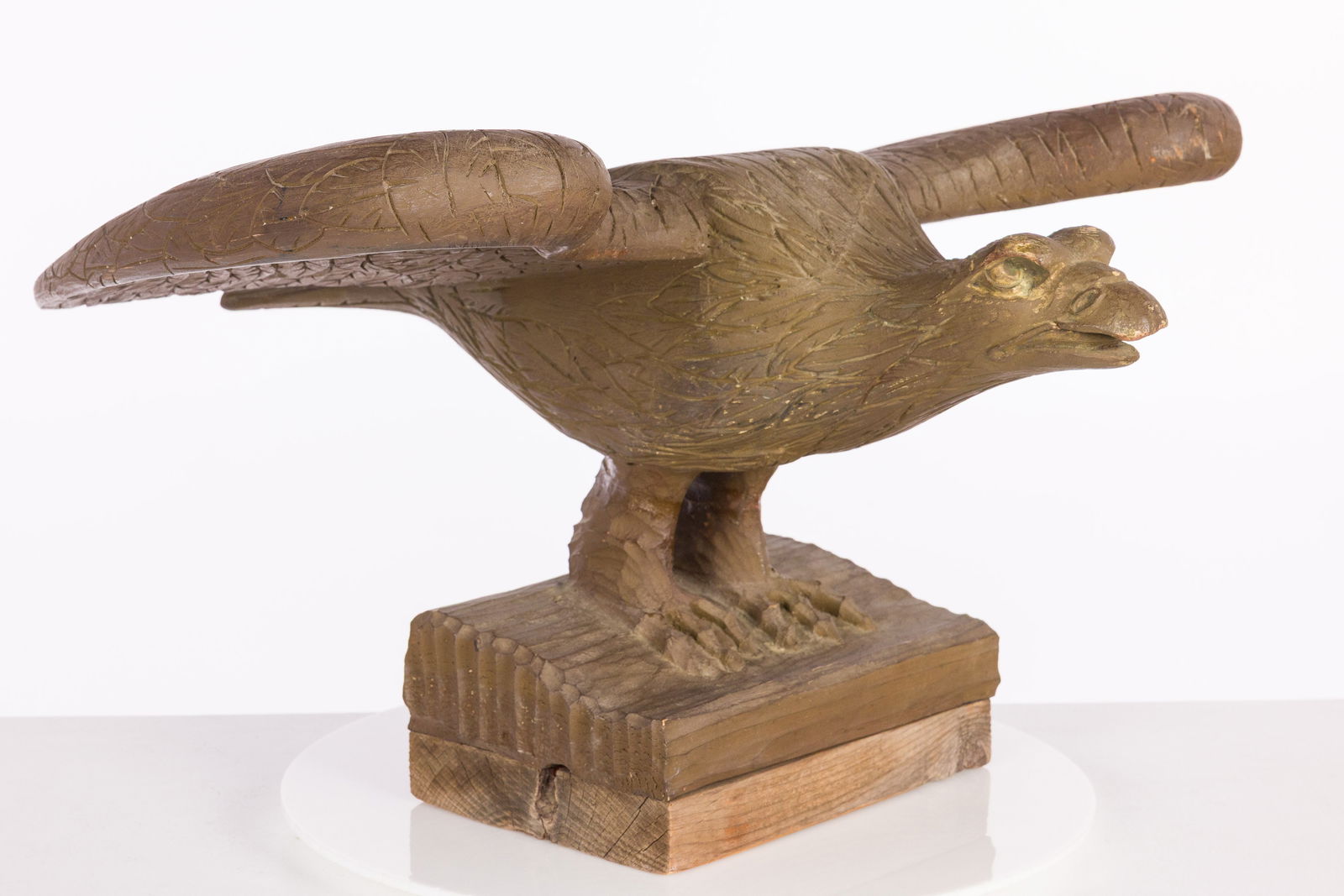 Carved Wood Pilot House Eagle (1 of 8)