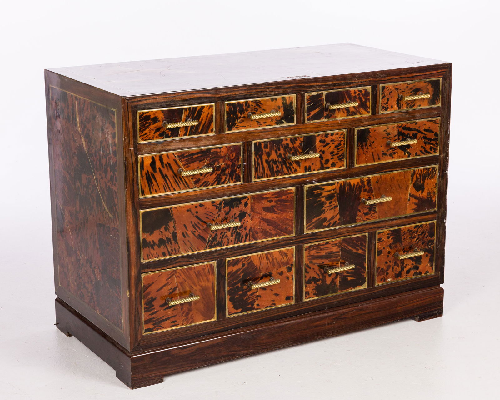 Tortoiseshell and Brass Mounted Chest of Drawers (1 of 12)