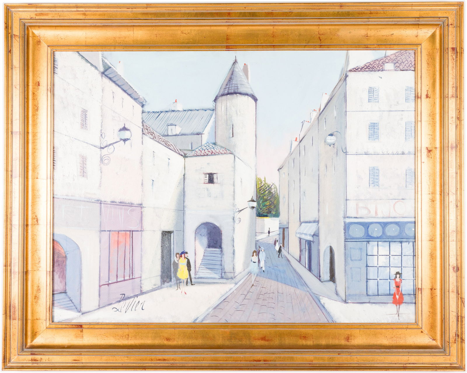 Charles Levier (1920-2003), European Street, O/C (1 of 12)