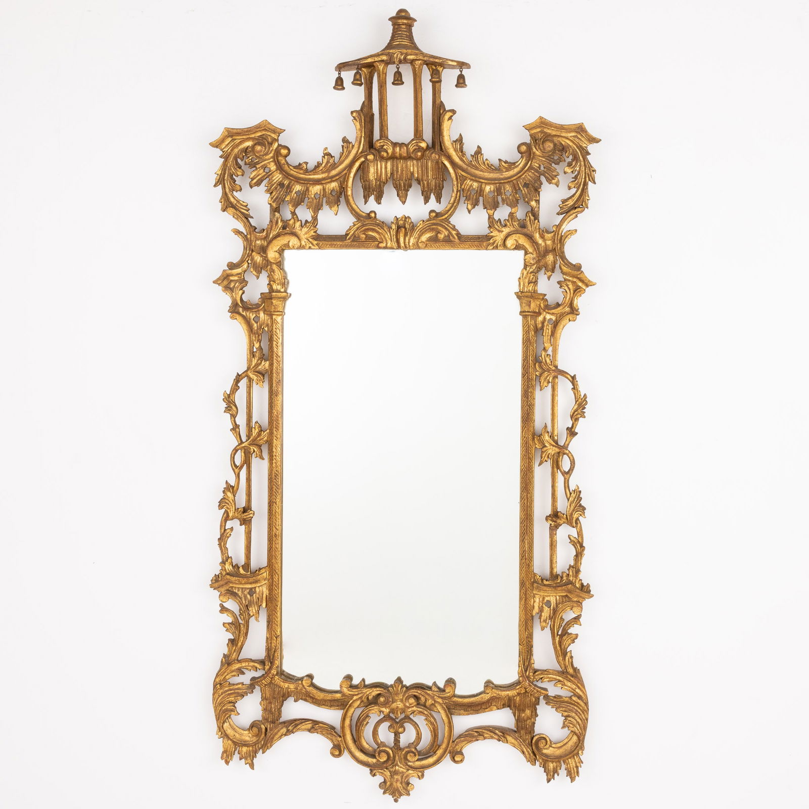 George III Style Giltwood Mirror, 20th C (1 of 7)