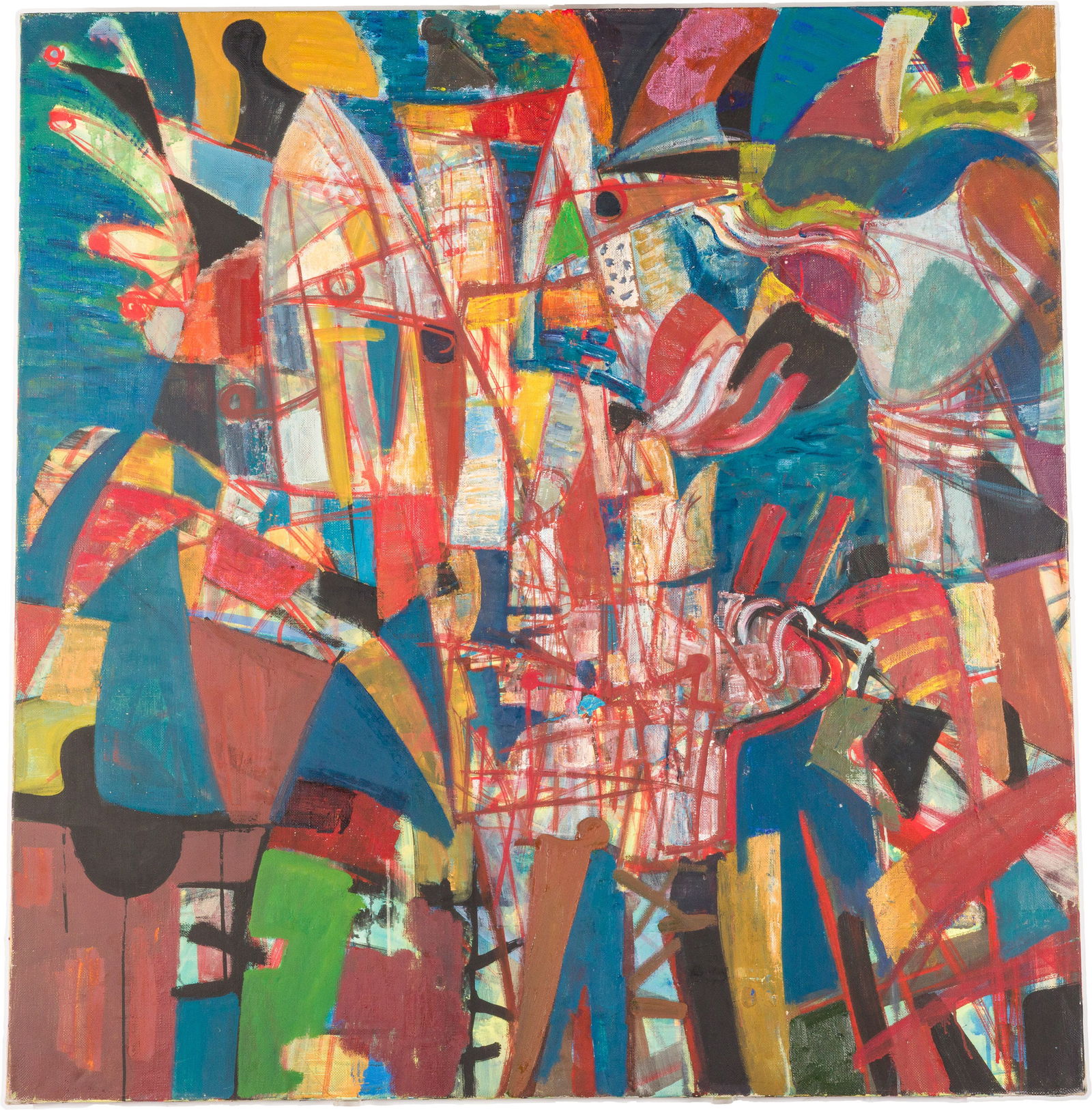 Pawel Malinovsky (Russia,20th C), Appearance #9, O/C (1 of 9)