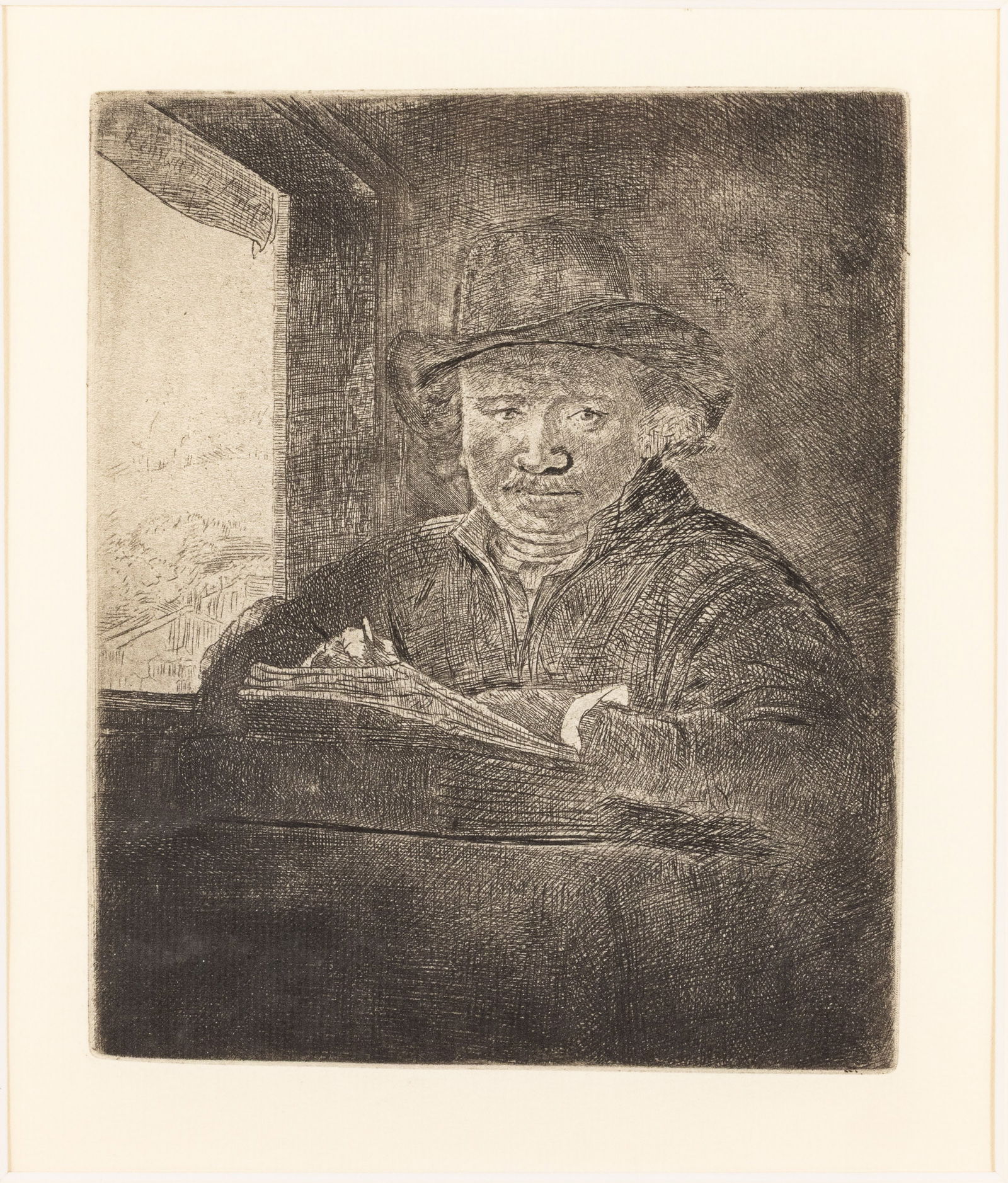 After Rembrandt, Self Portrait, Etching (1 of 11)