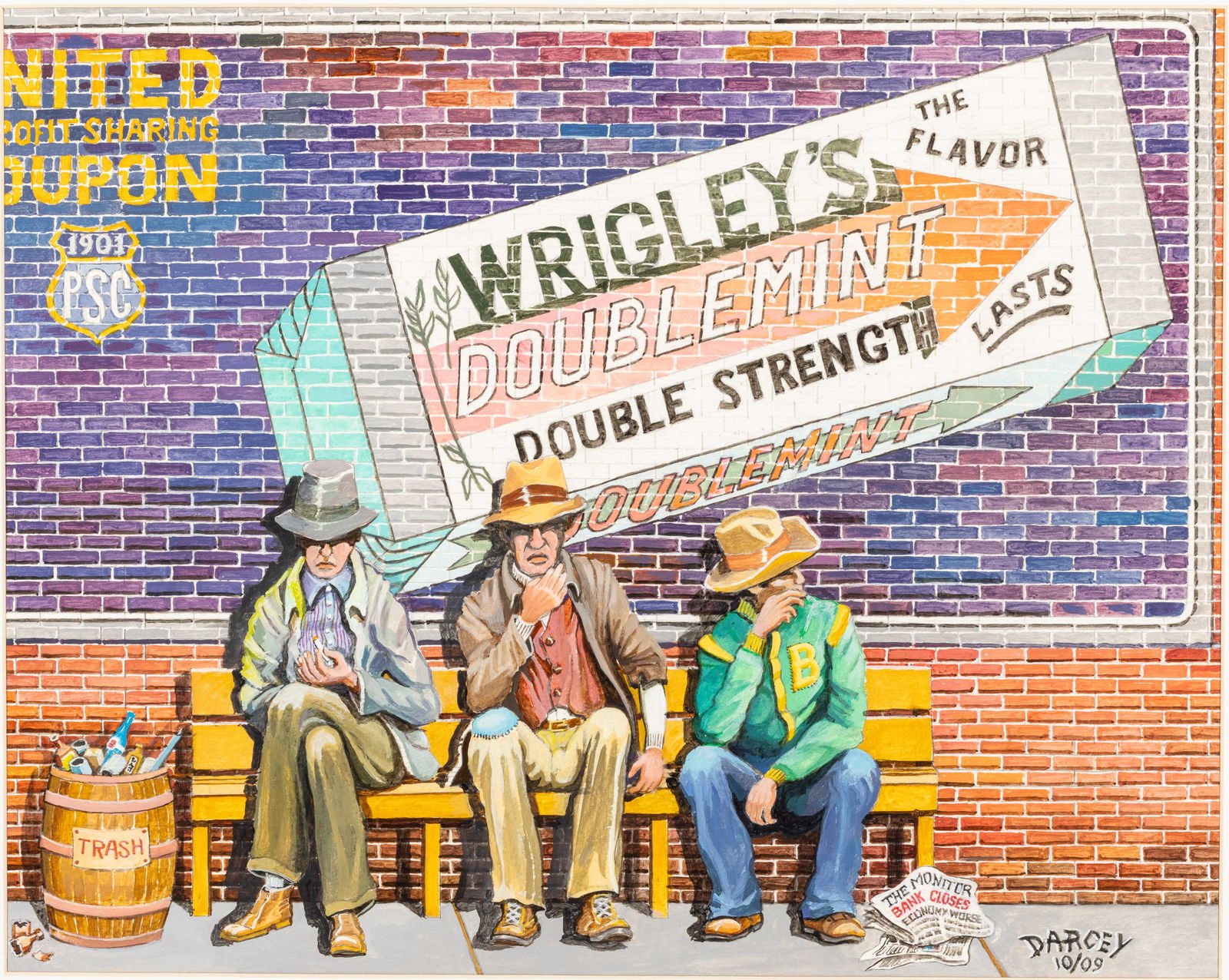 Darcey Faircloth, The Bench Sitters, Acrylic (1 of 13)