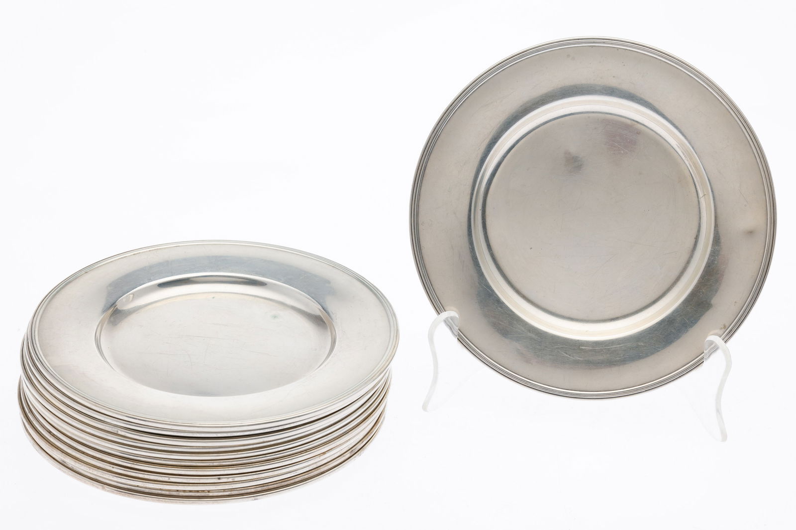 12 Wallace Sterling Silver Bread Plates (1 of 5)