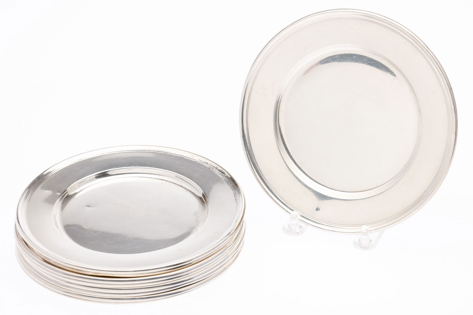 9 Wallace Sterling Silver Butter Plates (1 of 5)