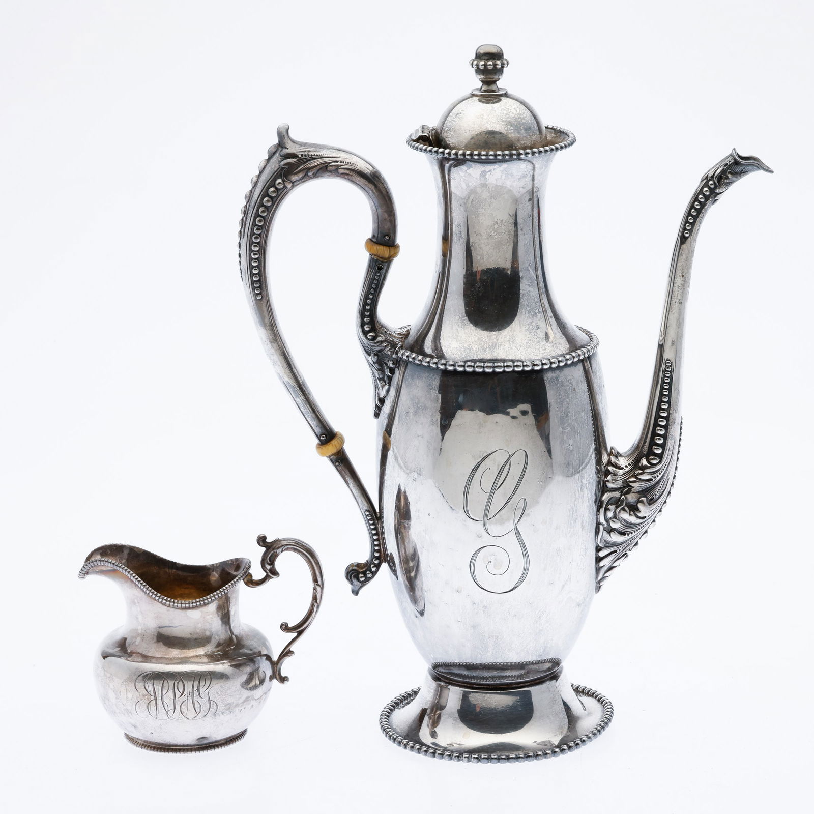 Sterling Silver Coffee Pot and Creamer (1 of 14)