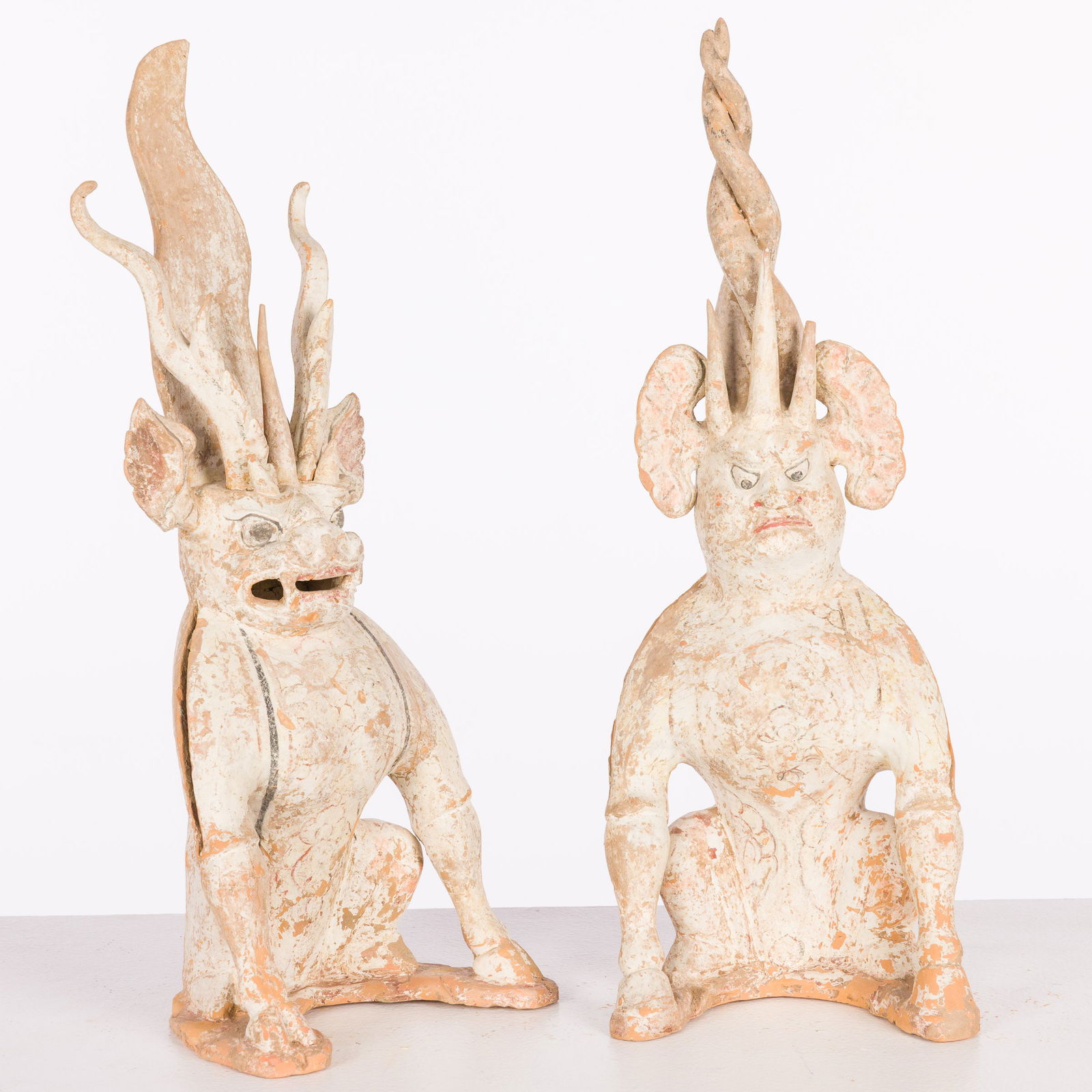 Two Tang Dynasty Guardian Tomb Figures (1 of 12)