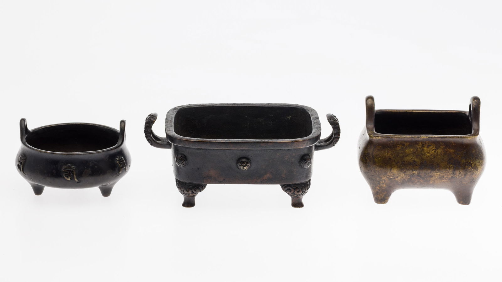 Three Chinese Bronze Censers (1 of 12)