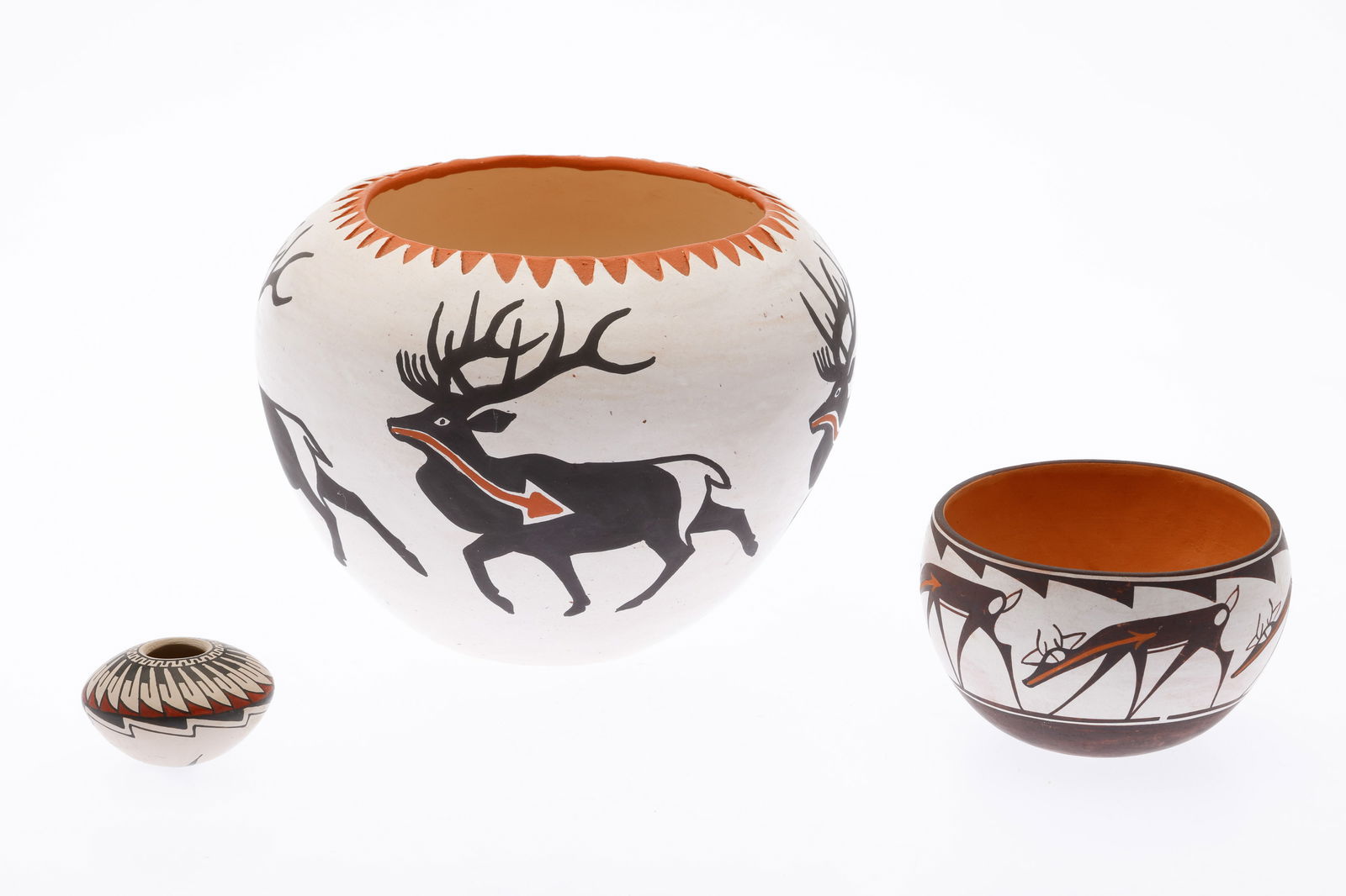 3 Signed Acoma Pots (1 of 8)