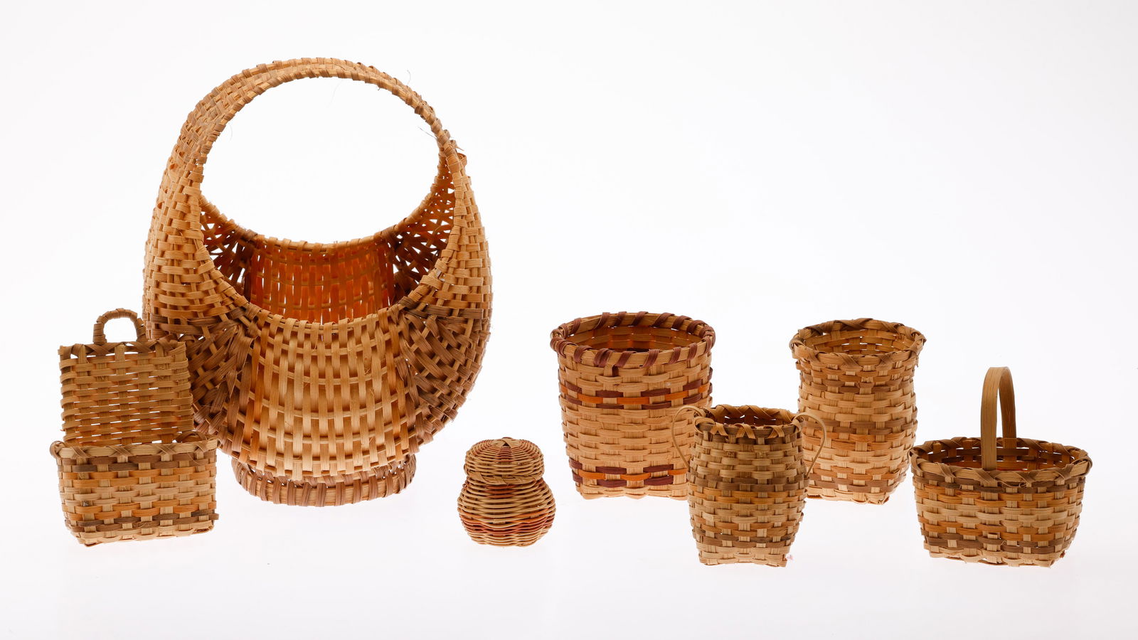 Group of 7 Cherokee Baskets (1 of 7)