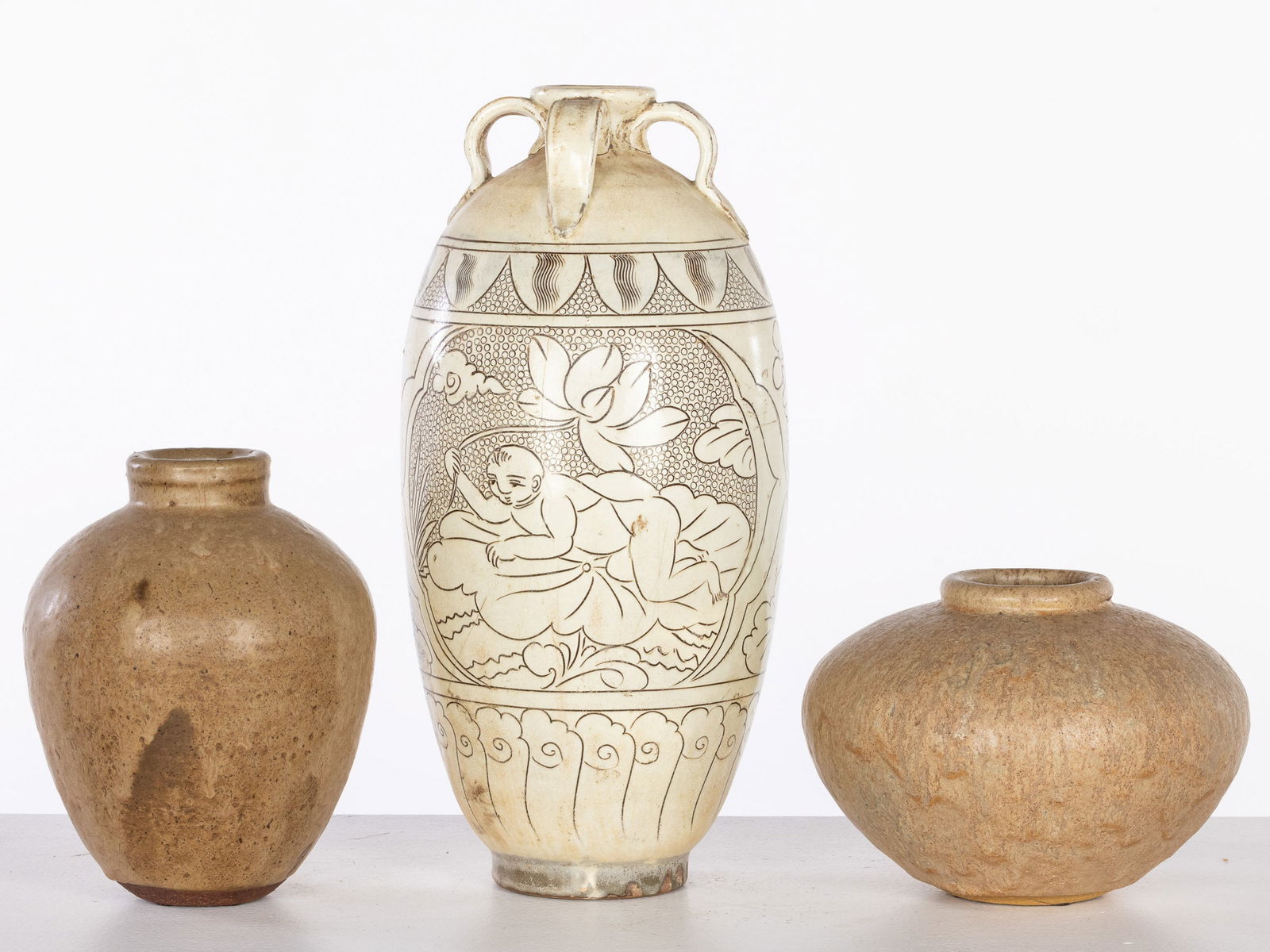 2 Nakayama, Glasser Art Pottery Vases & Chinese Vase (1 of 13)