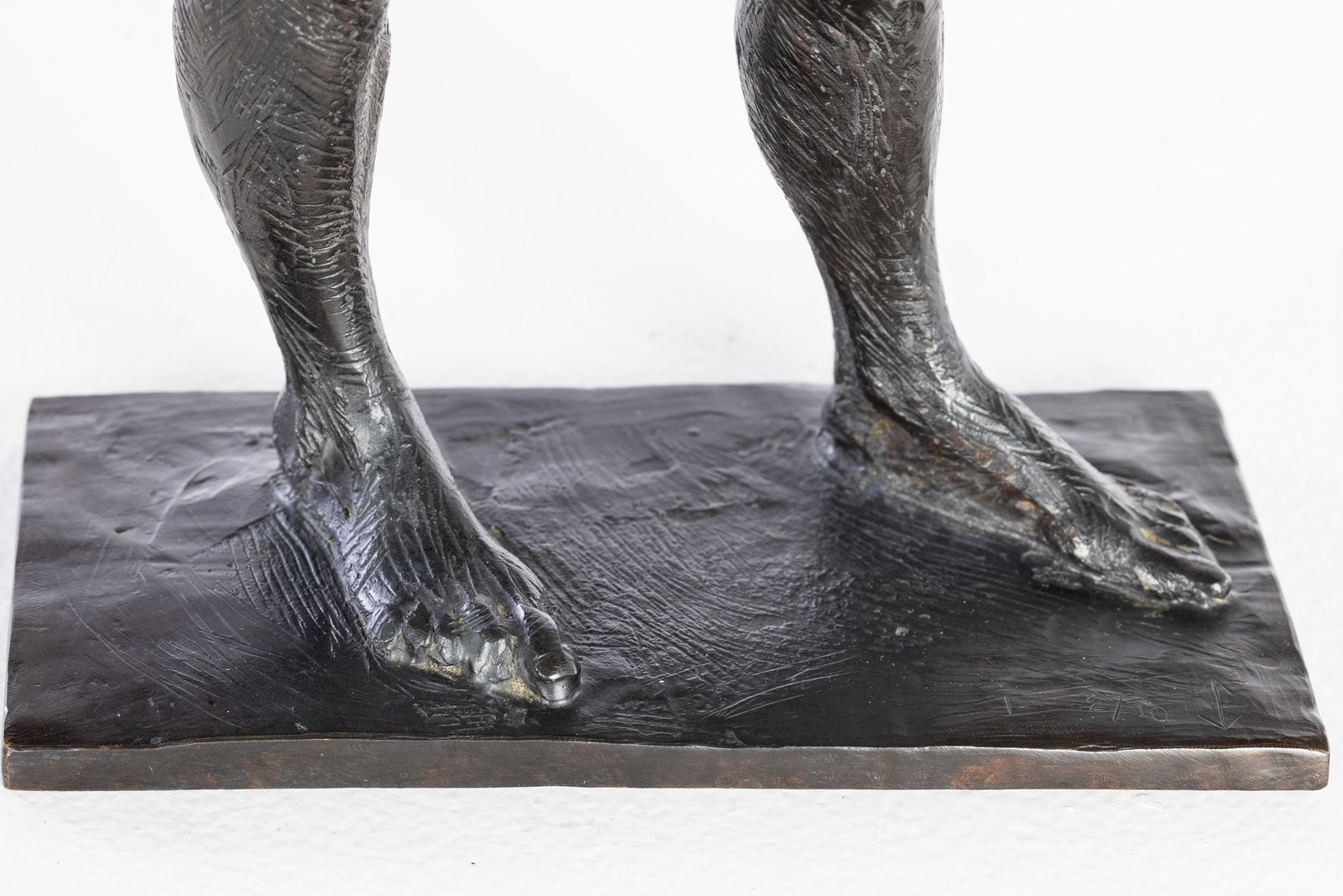 Initial Signed, Standing Nude, Bronze - 11