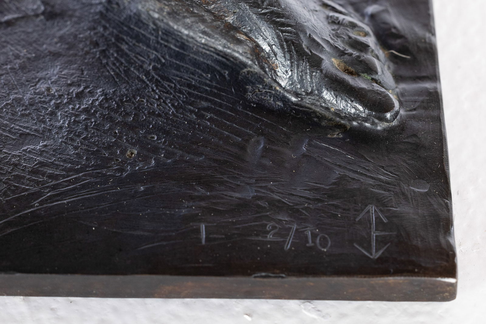 Initial Signed, Standing Nude, Bronze - 2