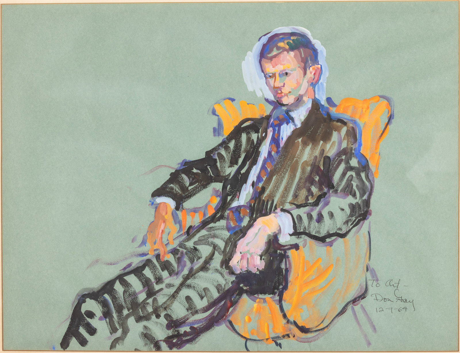 Don Gray (NY, b 1935) Portrait of Arthur Kouwenhoven (1 of 11)