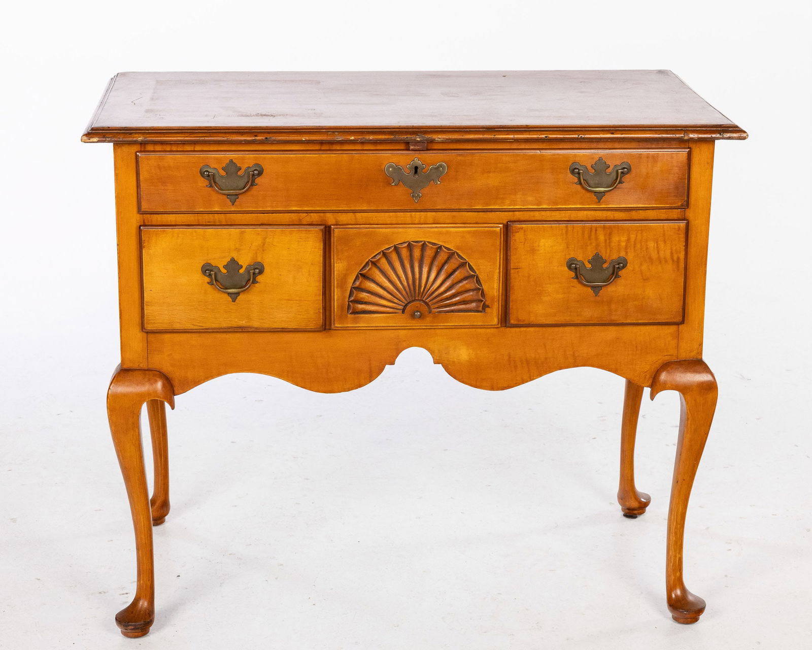 Queen Anne Maple Lowboy - 2