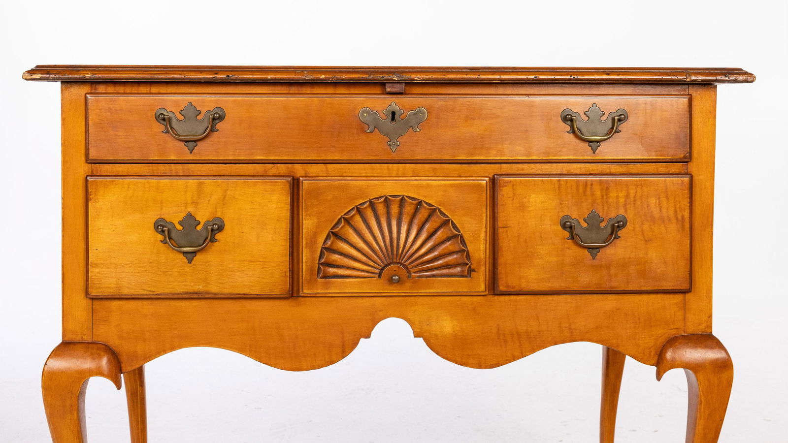 Queen Anne Maple Lowboy - 7