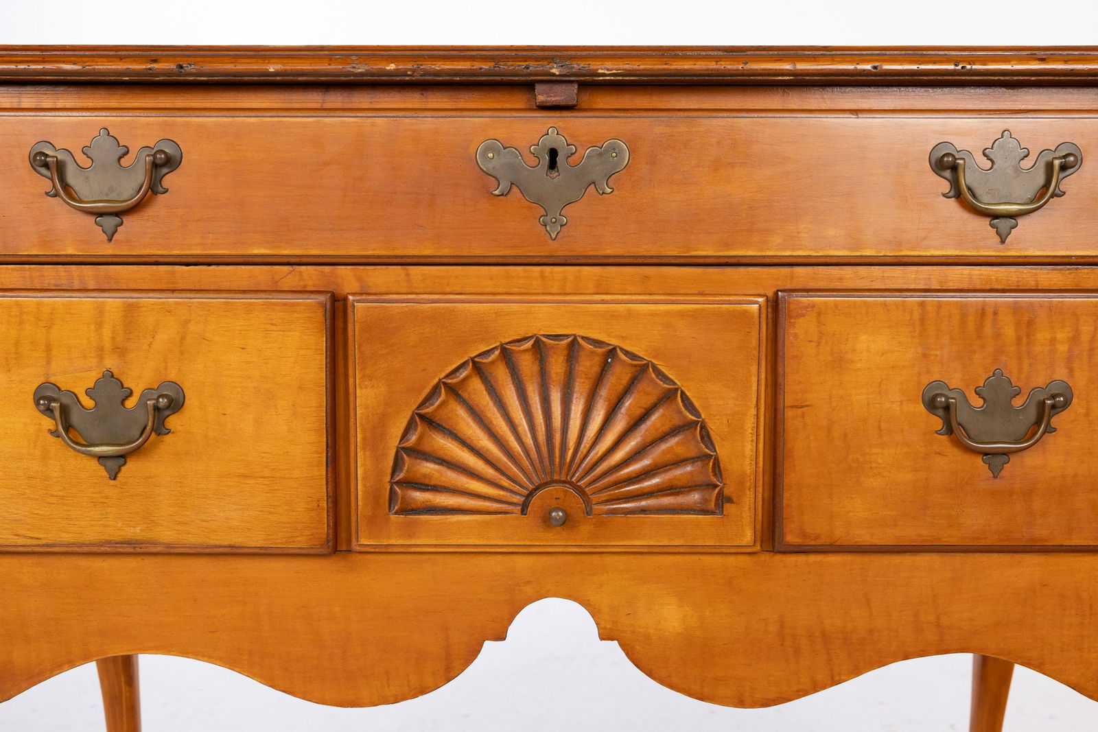 Queen Anne Maple Lowboy - 8