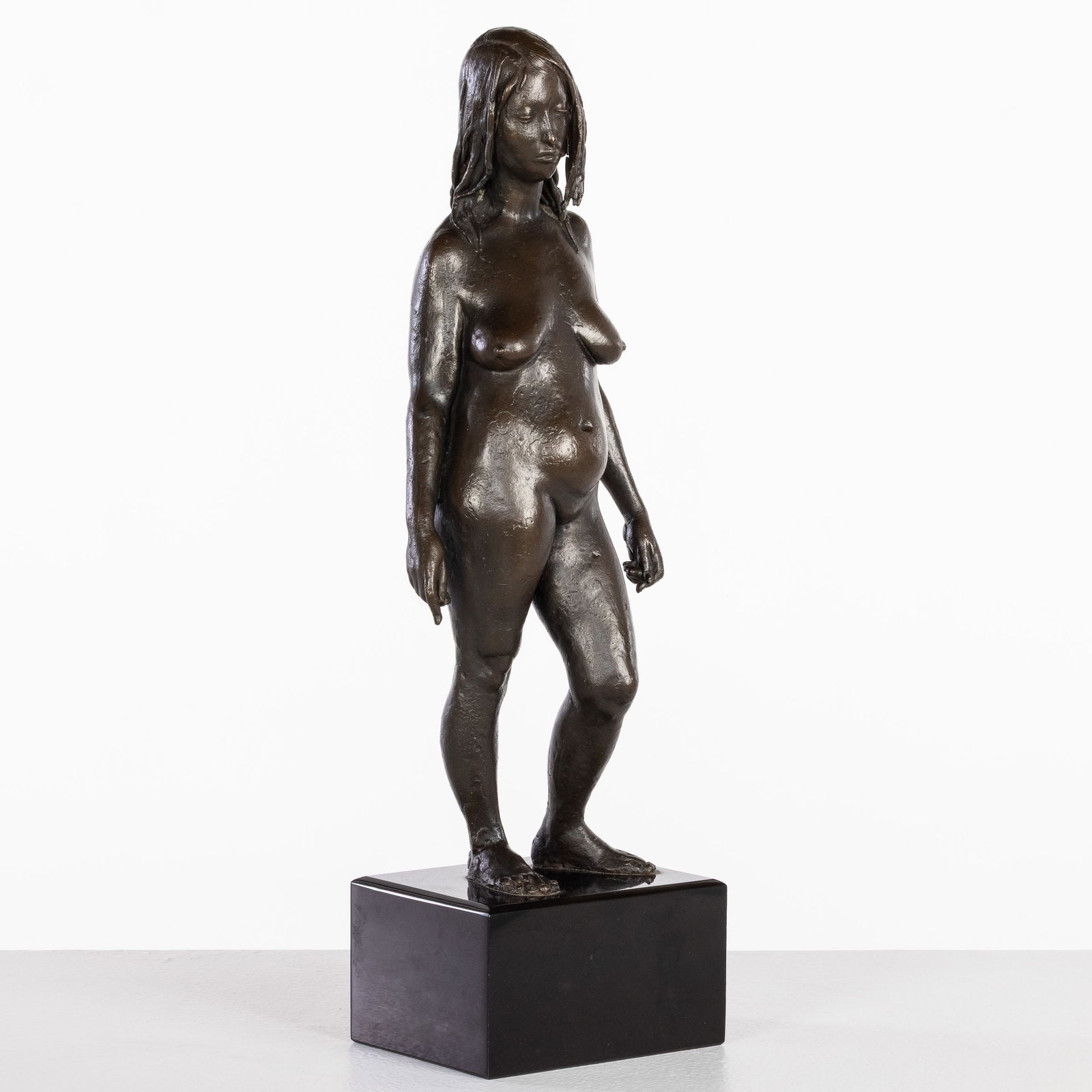 Bruno Lucchesi (b 1926) Standing Female Nude, Bronze: Property from the Estate of Arthur B. Kouwenhoven Jr., Savannah, GADescription: Bruno Lucchesi (Italian-American, b. 1926), Standing Female Nude, Bronze, signed on left foot, depicting a standing