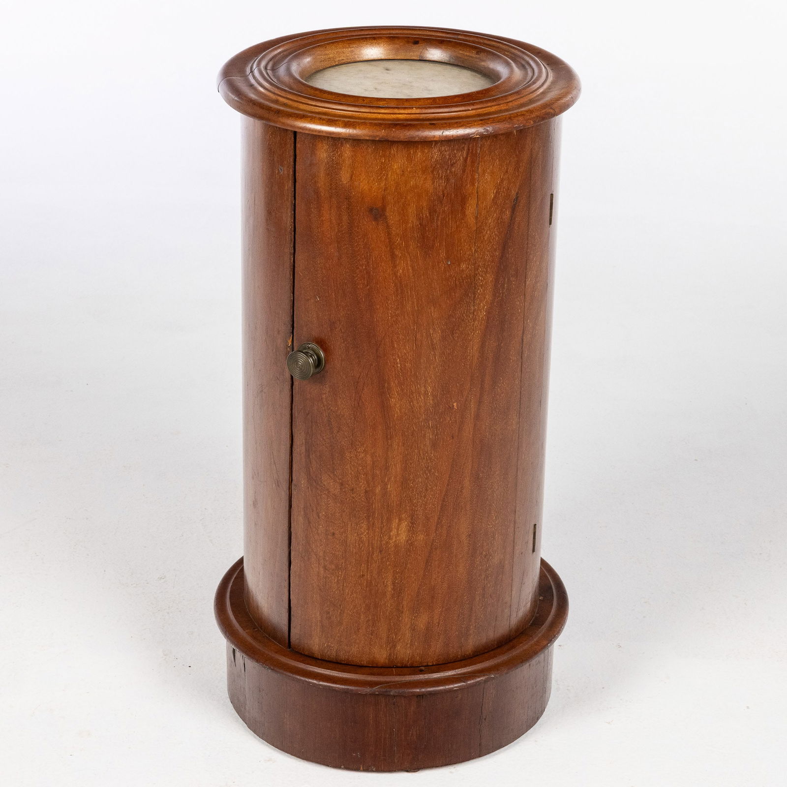 Continental Walnut Columnar Side Cabinet, 19th C (1 of 9)