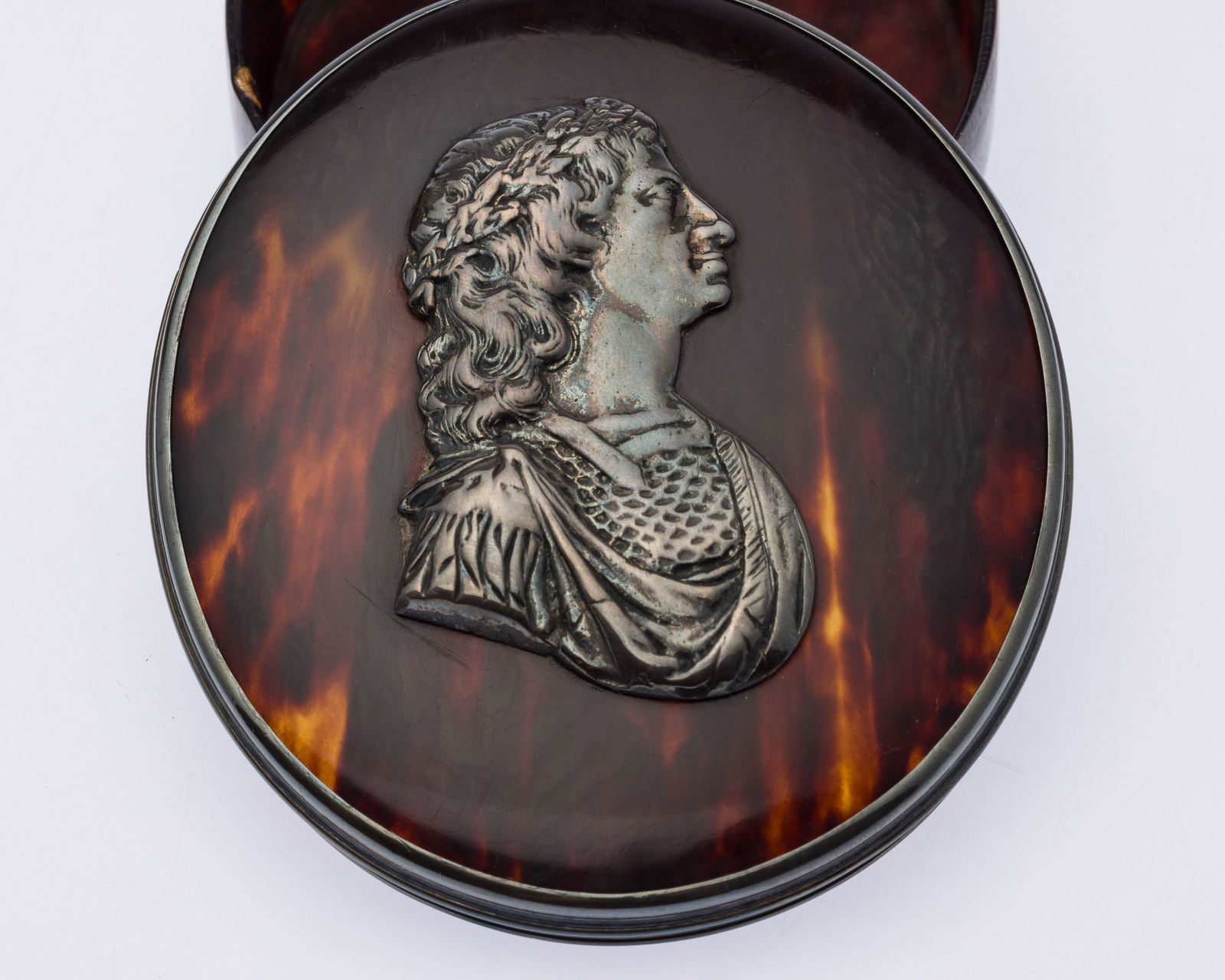 Two Sterling Silver Boxes and a Tortoiseshell Box - 5