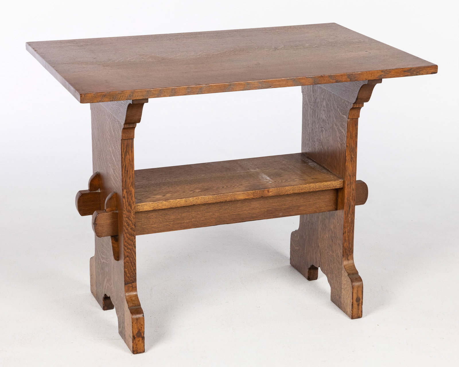 Stickley Oak Trestle Table (1 of 13)