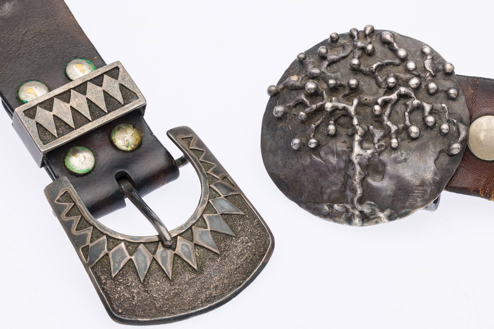 Two Silver Belt Buckles (1 of 6)